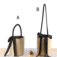 Boho Bag, Woven Straw Handbag, Alice Bag