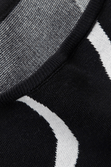 Swirl Stripe Knit Strapless Midi Dress