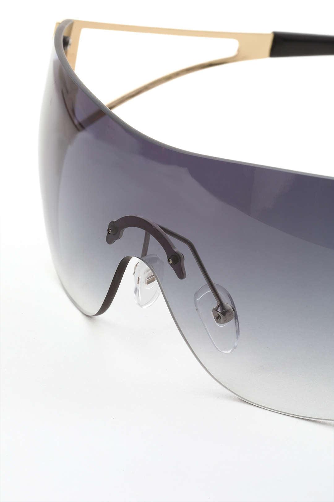 Wraparound Crystal-embellished Sunglasses