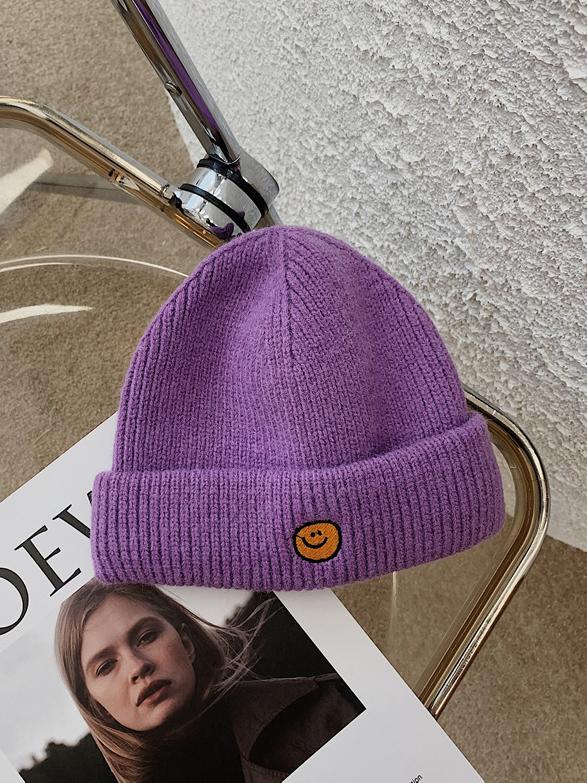 Smiling Face Logo Knit Beanie