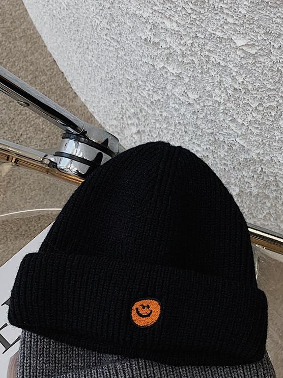 Smiling Face Logo Knit Beanie