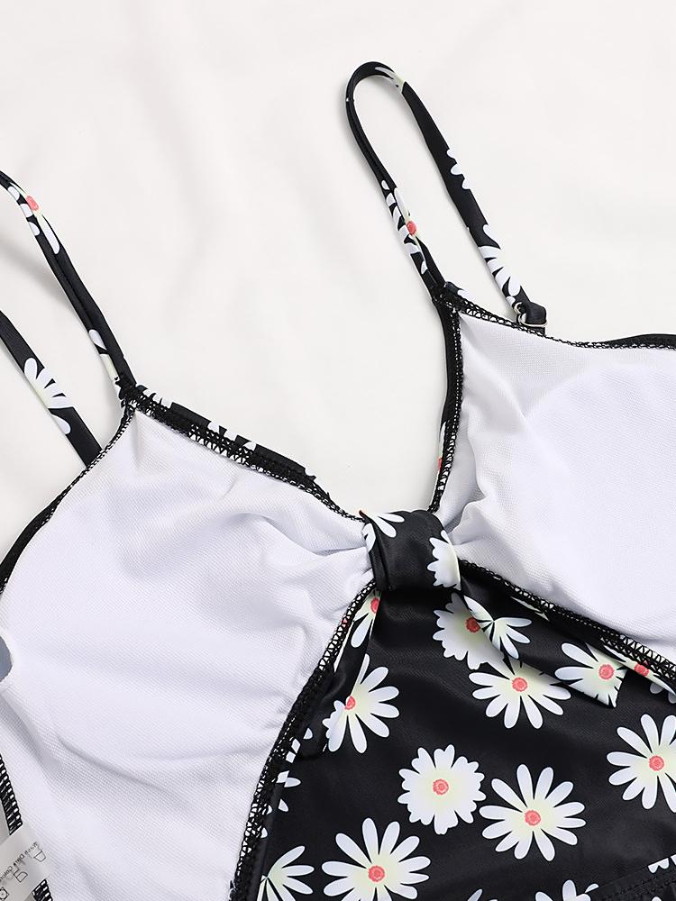 Print Cut-out Swimsuits