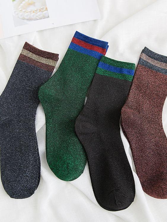 Vintage Striped Pattern Socks