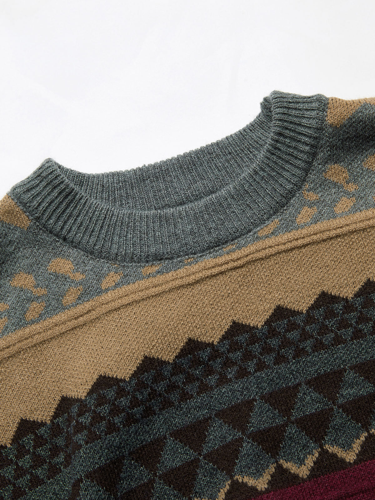 Vintage Jacquard Knit Sweater