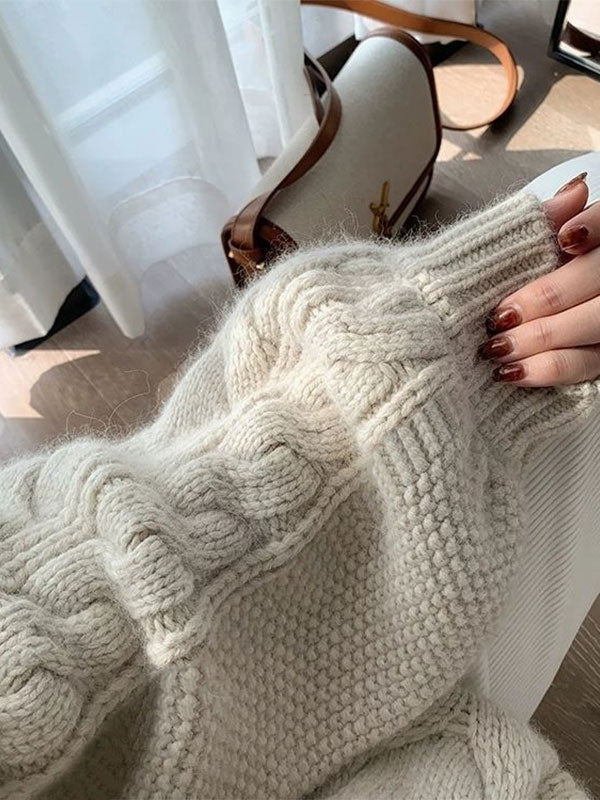 Oversized Cable Knit Sweater
