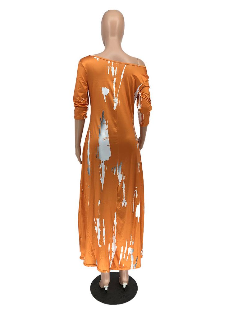 Tie-dye Cropped Printed Dress