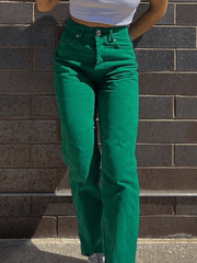 Green Wash Vintage Boyfriend Jeans