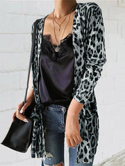 Leopard Print Long Sleeve Cardigan