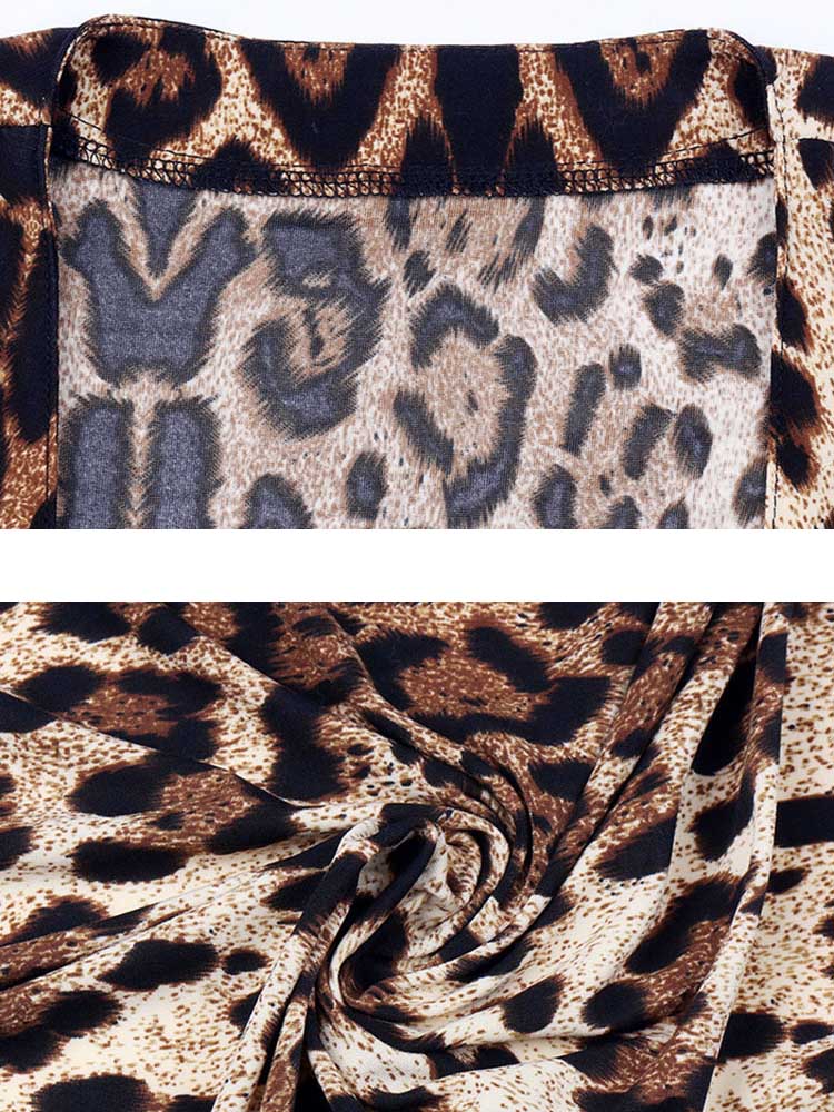 Leopard Print Long Sleeve Cardigan