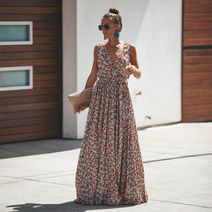 Boho Maxi Dress, Sundress, Cherry Blossom