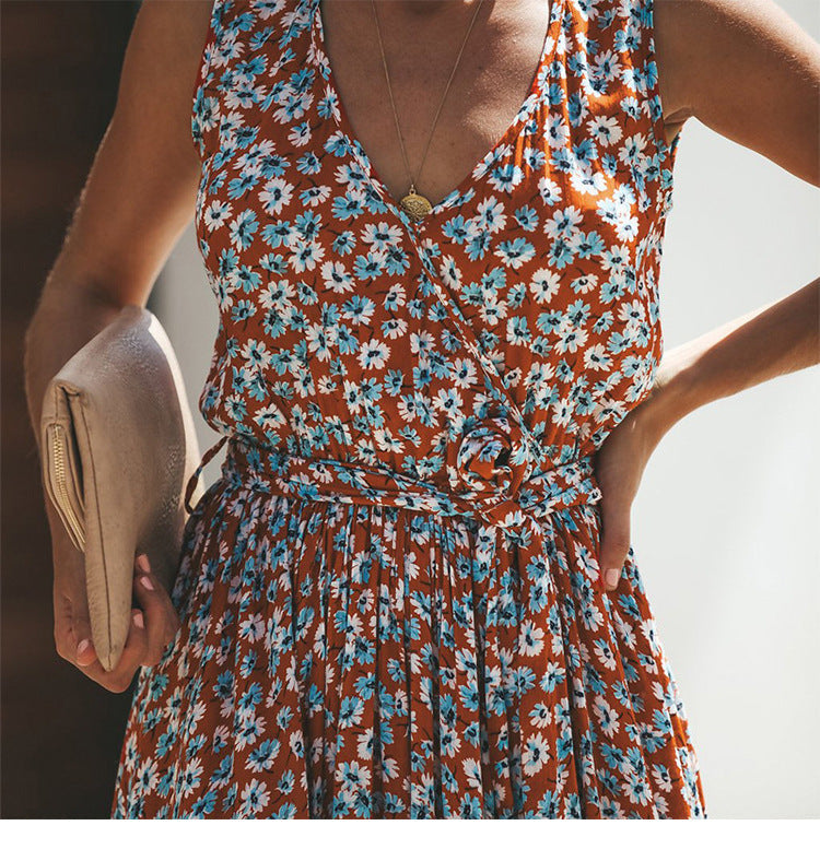 Boho Maxi Dress, Sundress, Cherry Blossom