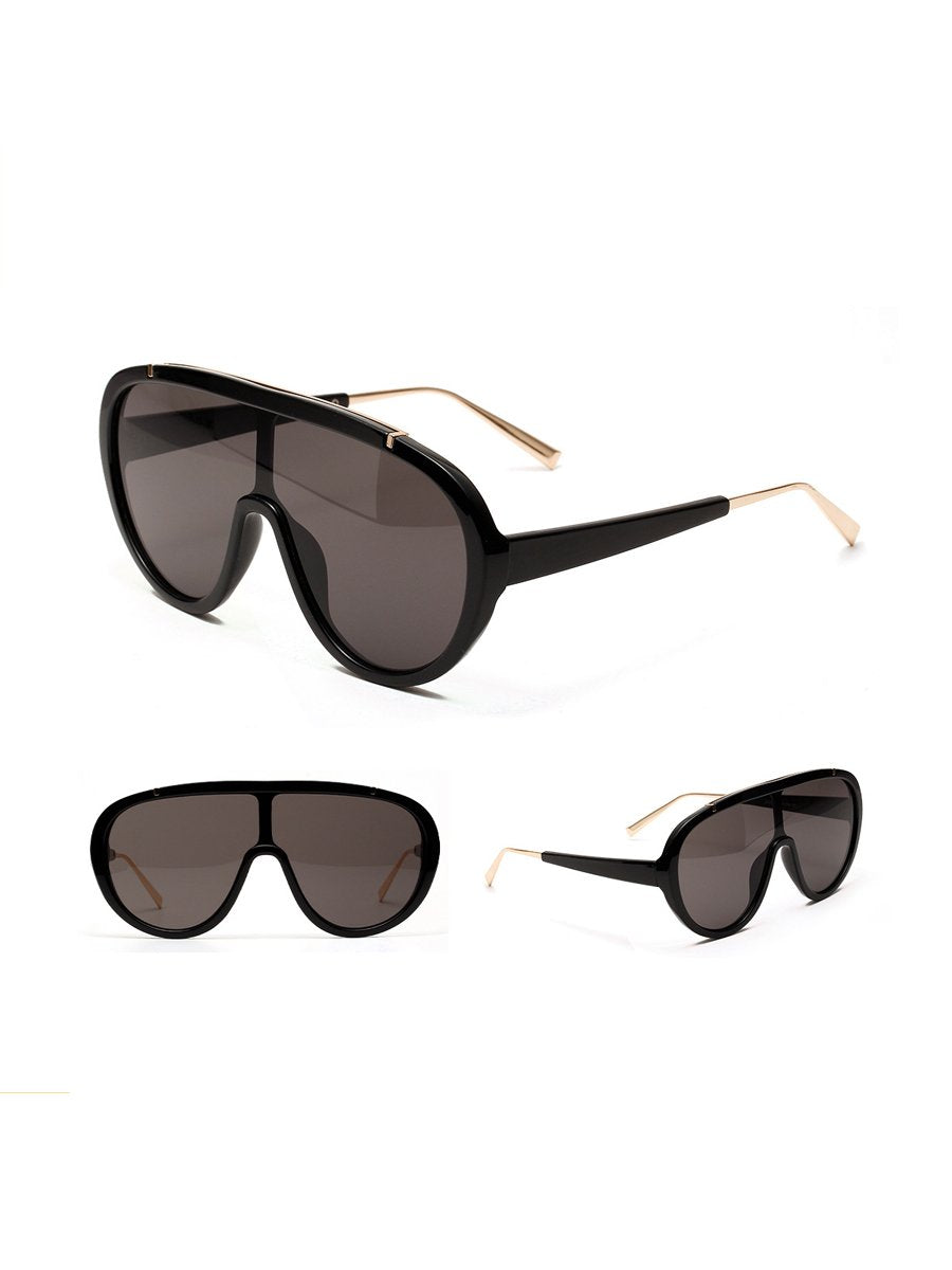 Acrylic Frame Tinted Lens Aviator Sunglasses