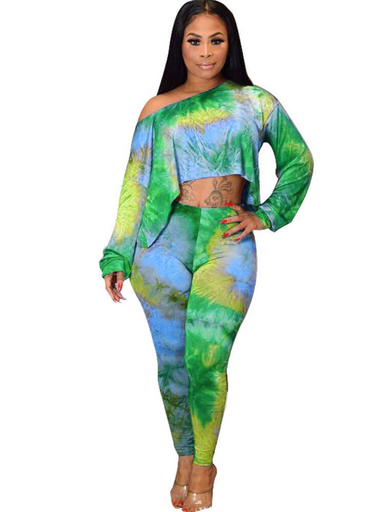 2 Piece Tie Dye Shirts Pant Rompers Jumpsuits