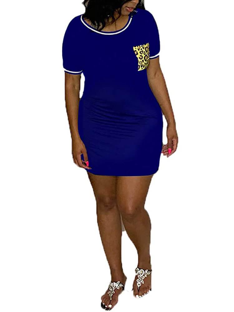 Casual Short Sleeve Bodycon T-shirt Mini Dress