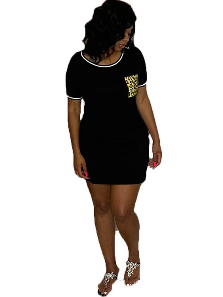Casual Short Sleeve Bodycon T-shirt Mini Dress